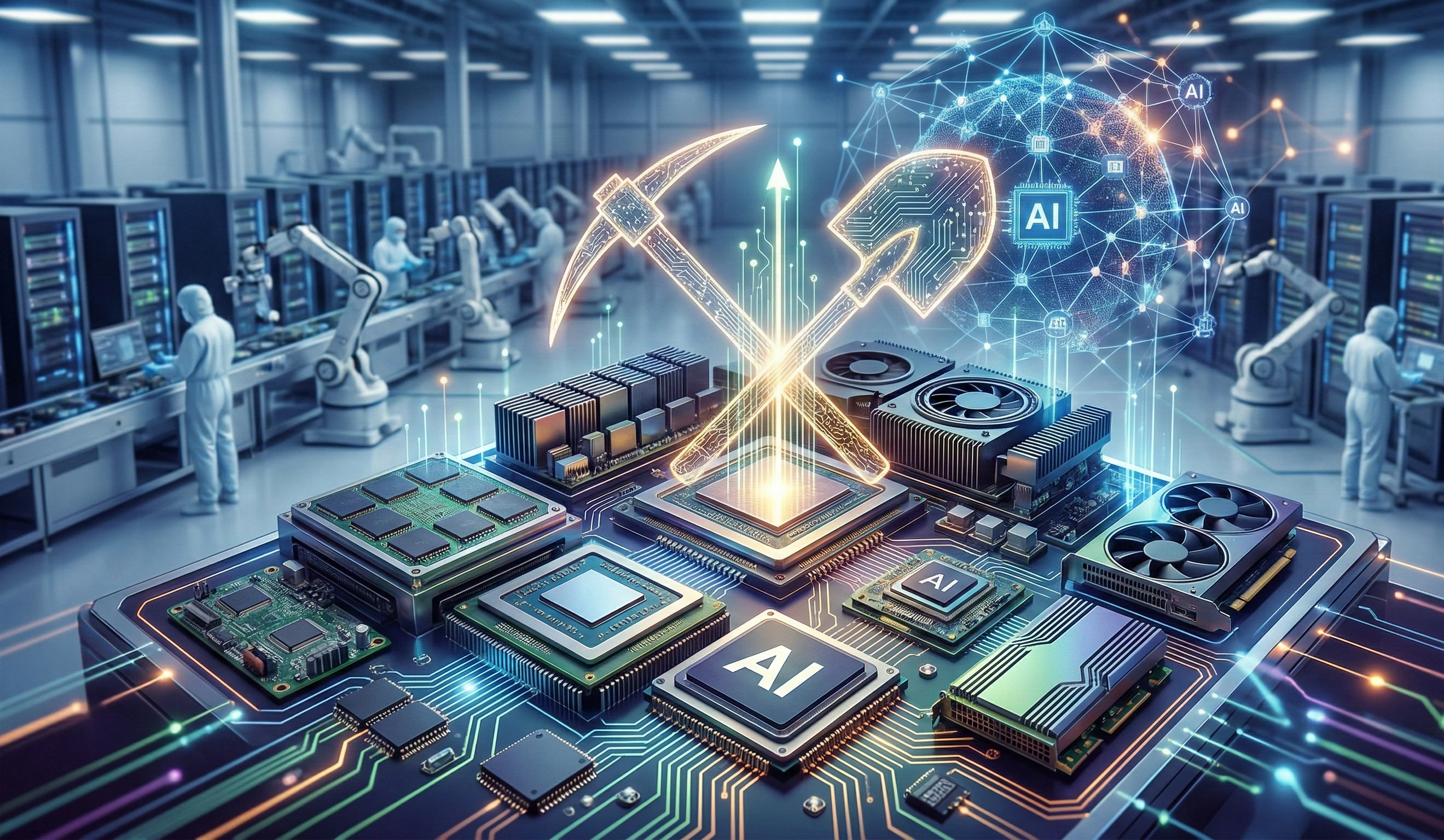 Strategia "Kilofy i łopaty" w inwestowaniu w AI.