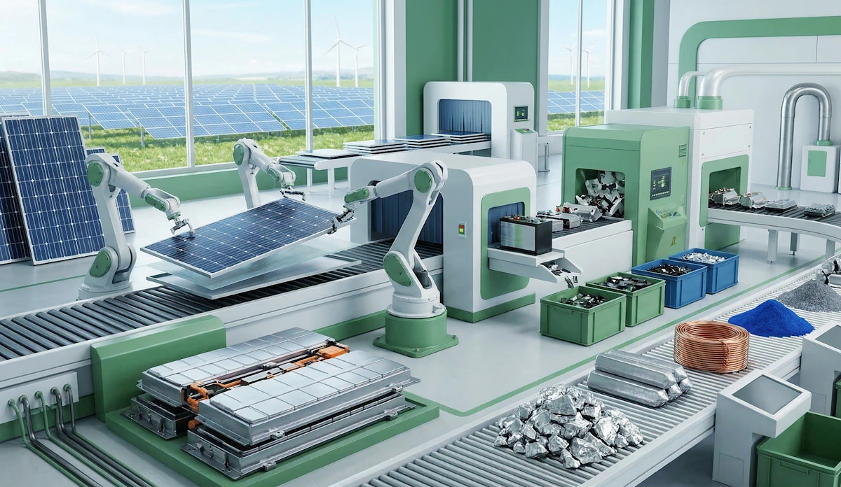 Recykling paneli PV i baterii – przyszłościowa nisza w sektorze Clean Energy