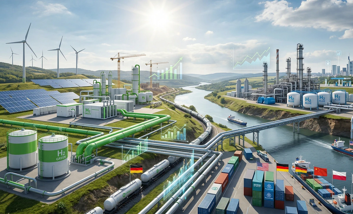 Zielony Wodór vs Niebieski Wodór – ekonomia produkcji i liderzy rynku